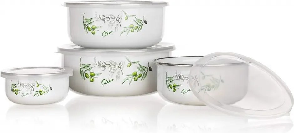 Banquet Zestaw misek emaliowanych Olives