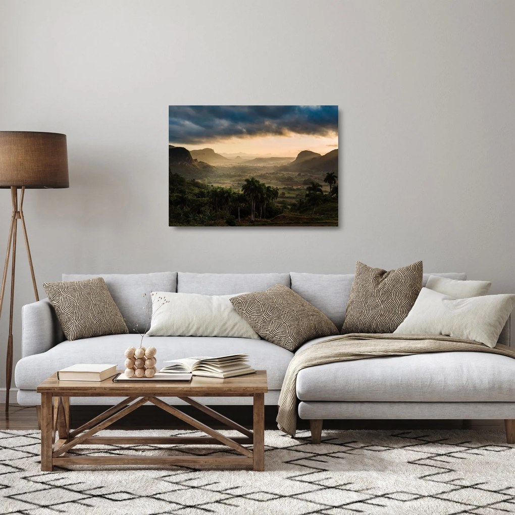 Obraz na szkle - Kubańskie szczyty (70x50 cm)