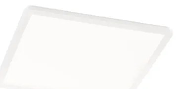 Biała kwadratowa lampa sufitowa LED Trio Camillus, 30x30 cm