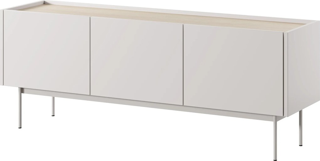 Szafka RTV stojąca COLORE 144 cm do Salonu pod Telewizor - Kaszmir