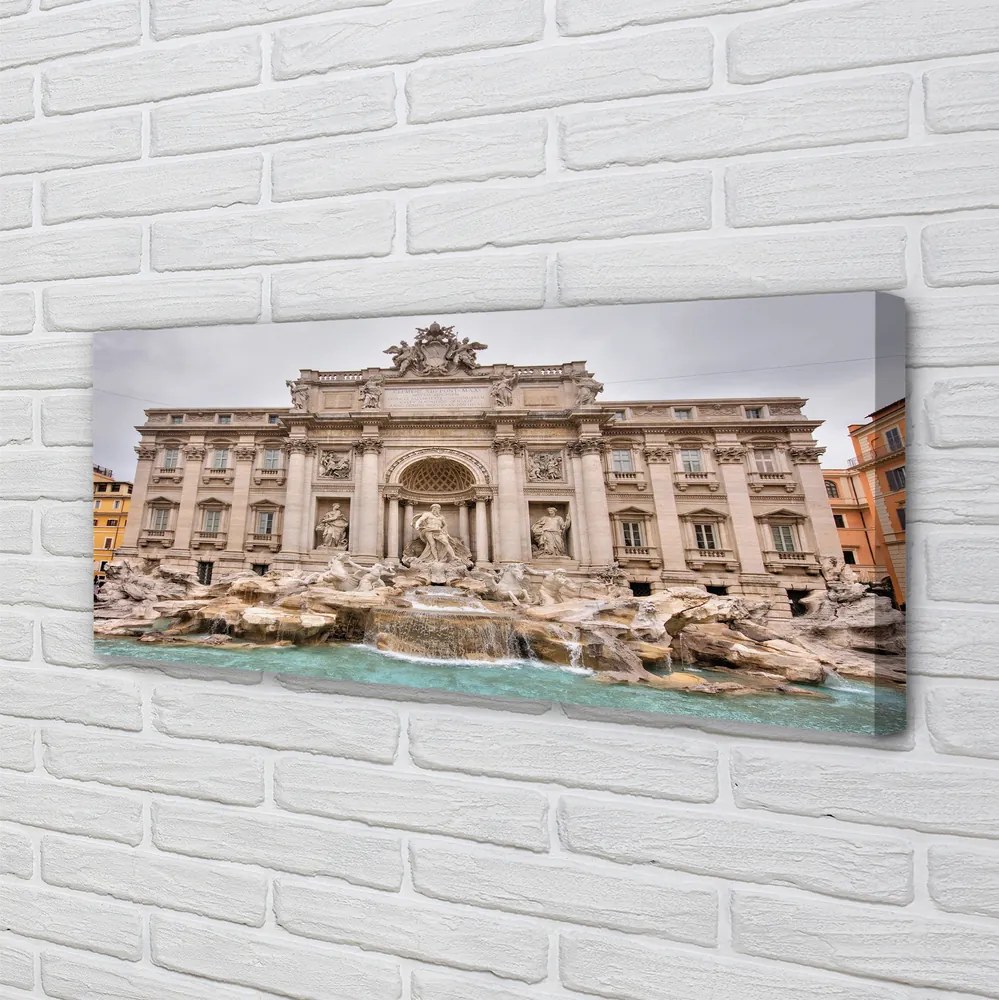 Zdjęcie na płótnie Monumentalna Fontanna przy Bazylice