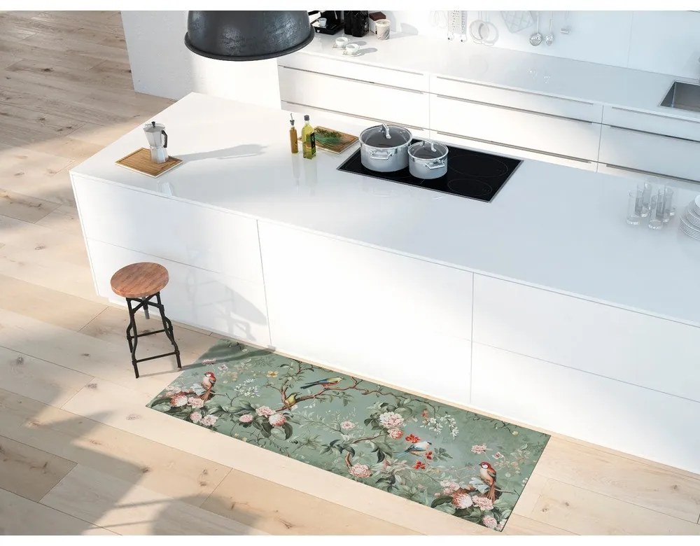 Jasnozielony chodnik odpowiedni do prania 52x100 cm Ricci Monet – Universal