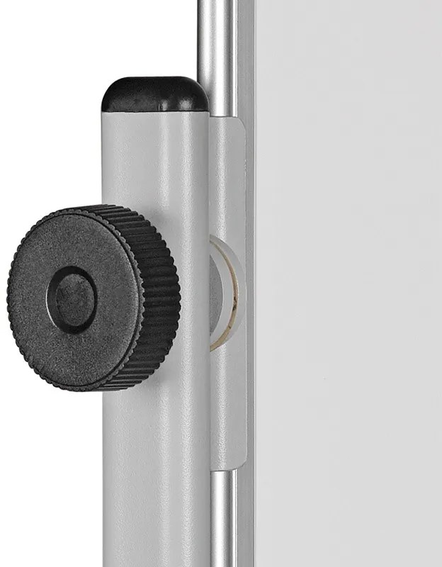 Mobilna, obrotowa, dwustronna biała tablica do pisania, magnetyczna, 1500 x 1200 mm