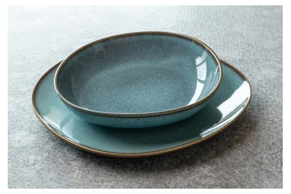 Turkusowo-brązowa kamionkowa misa Villeroy &amp; Boch Like Lave, ø 28 cm