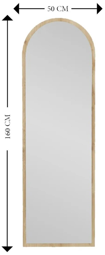 Lustro Emma Natural 50 x 160 cm