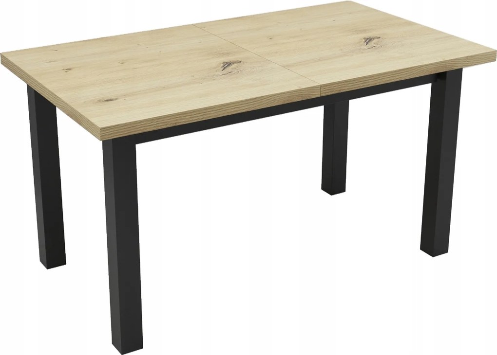 Stół prostokątny rozkładany 80x140/180 Artisan + nogi drewniane