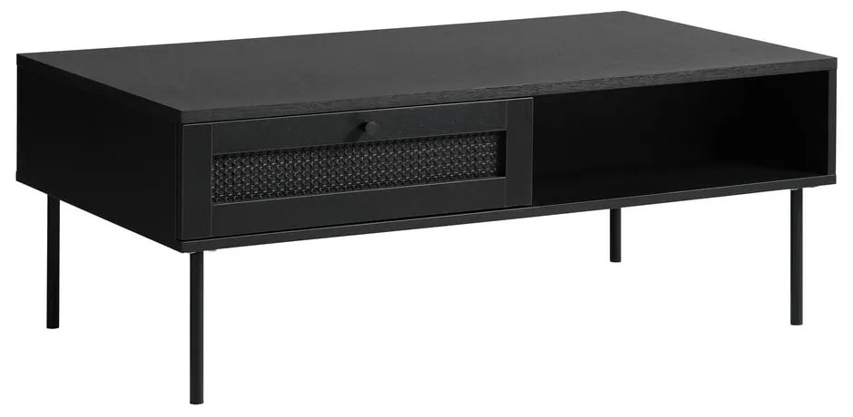 Czarny stolik 60x110 cm Pensacola – Unique Furniture