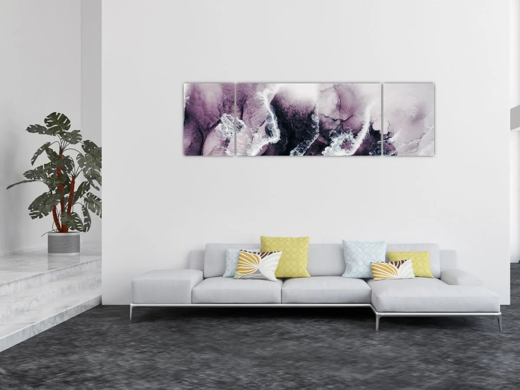 Obraz - Fioletowy marmur N⁰2 (170x50 cm)