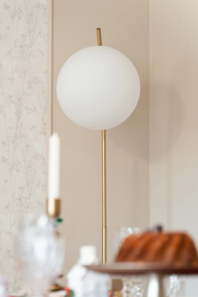 Lampa podłogowa w formie kuli GLAMY, wys. 179 cm