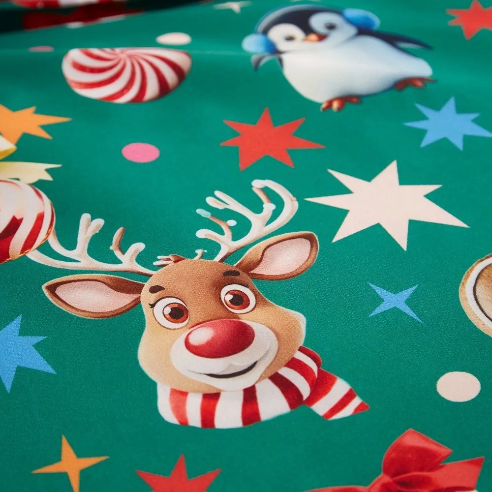 Zielona pościel dwuosobowa 200x200 cm Christmas Icons – Catherine Lansfield