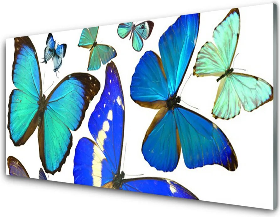 Szkło do Kuchni na Ścianę Taniec Motyli na Wietrze