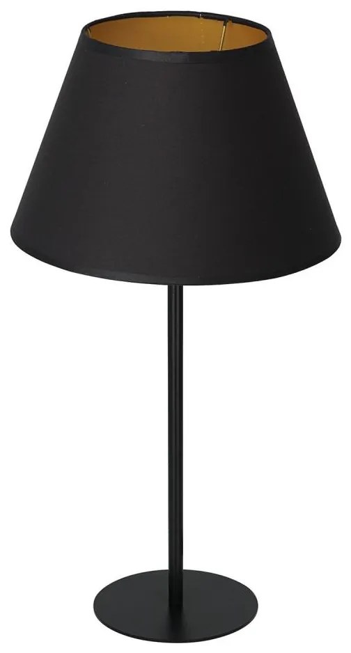 Lampa stołowa ARDEN 1xE27/60W/230V śr. 30 cm czarny/złoty