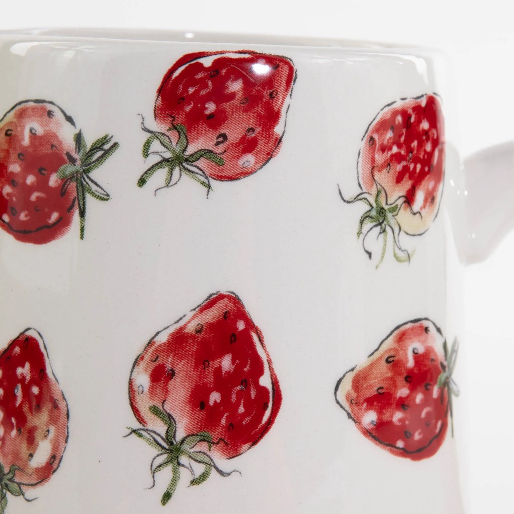 Dzbanek ceramiczny STRAWBERRY, w truskawki,600 ml
