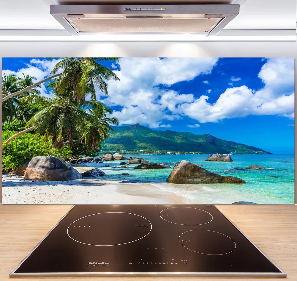 Panel do kuchni Seszele plaża