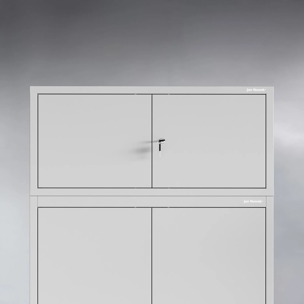 Nadstawka na szafę EWA Compact 800 x 380 x 400 mm, szara