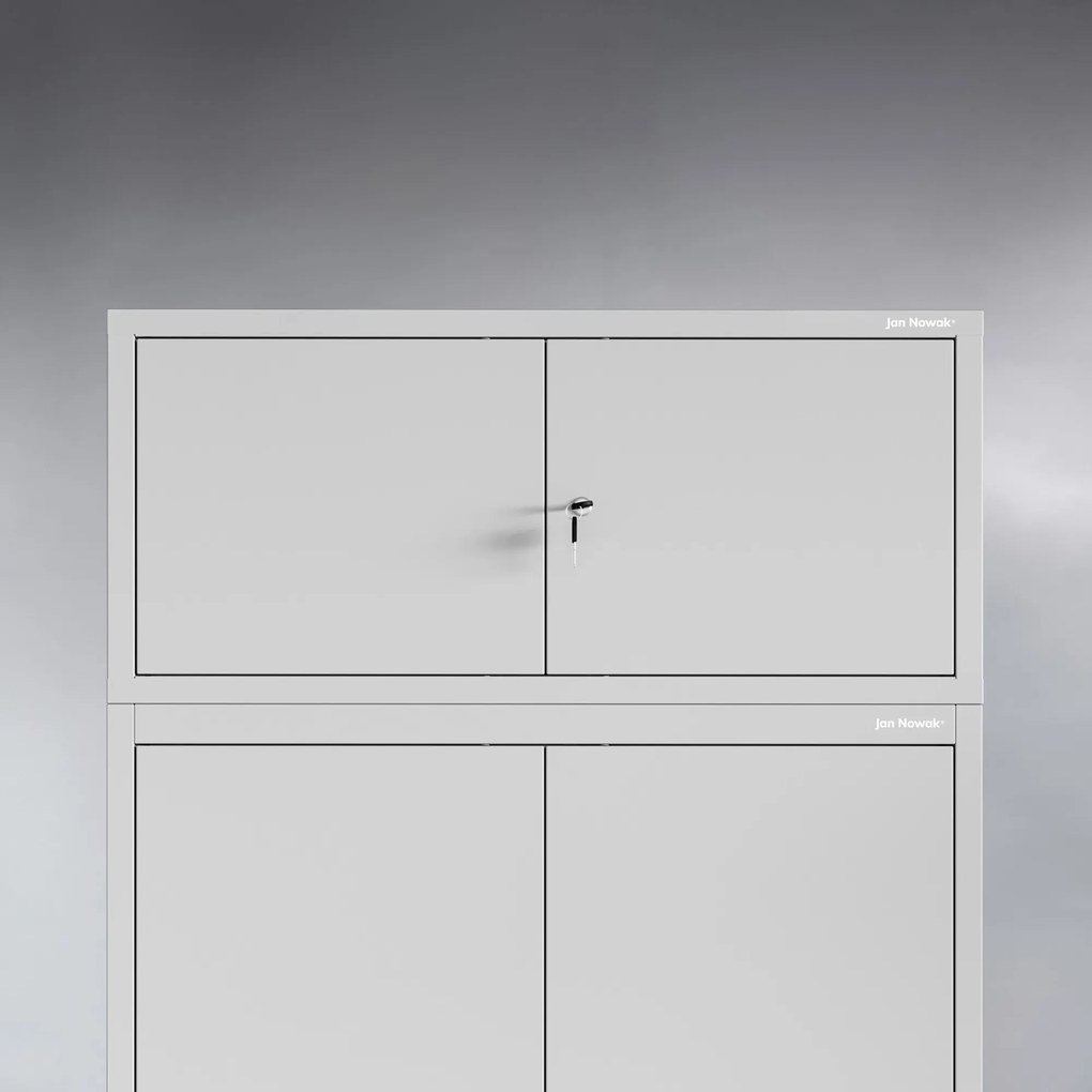 Nadstawka na szafę szara, 800x380x400 mm: EWA
