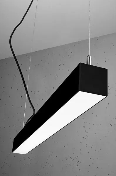 Czarna lampa wisząca LED do biura 4000 K - EX618 N2-H47