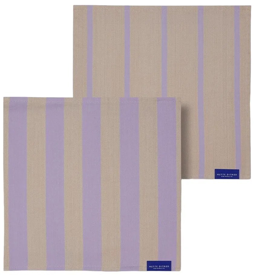 Tekstylne serwetki zestaw 2 szt. Stripes – Mette Ditmer Denmark