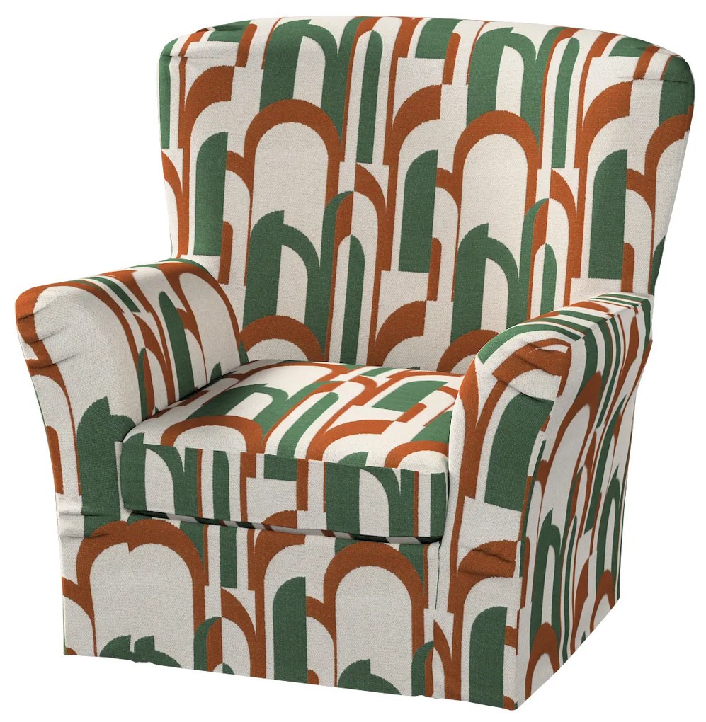 Pokrowiec na fotel Tomelilla wysoki z zakładkami