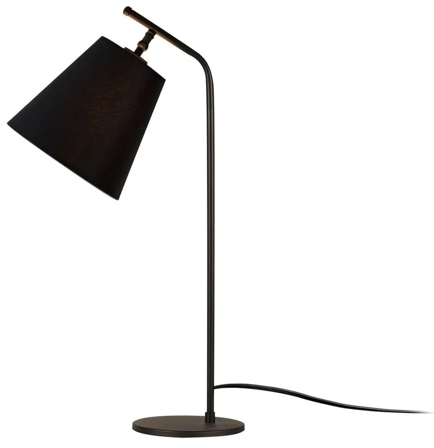 Czarna lampa stołowa z metalowym kloszem (wysokość 67 cm) Salihini – Opviq lights