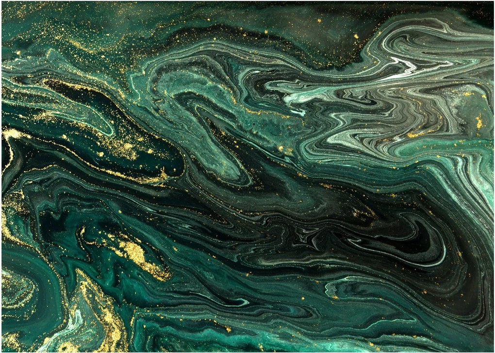 Obraz na szkle - Zielony marmur (70x50 cm)