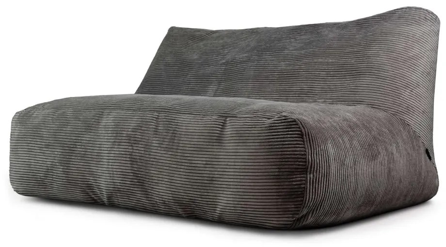 Ciemnoszary sztruksowy worek do siedzenia Sofa Tube 160 – SLOWDOWN