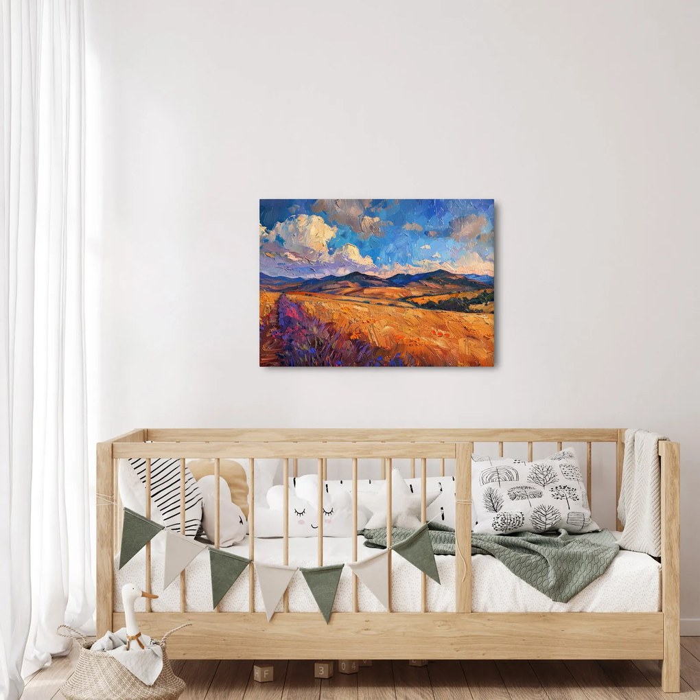 Obraz - Obraz olejny przedstawiający krajobraz (70x50 cm)
