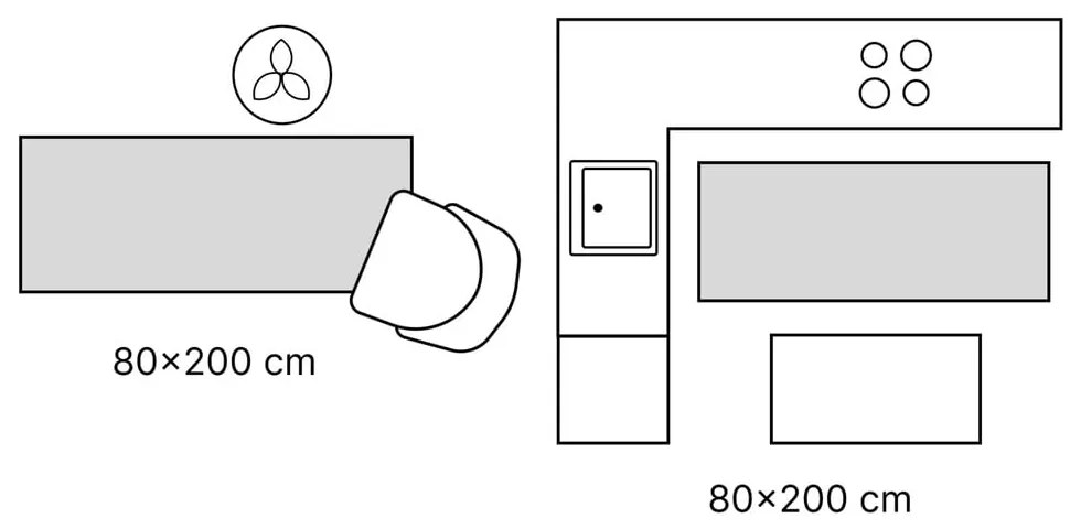 Szary/beżowy chodnik 80x200 cm Terrain Designer Sand – Hanse Home