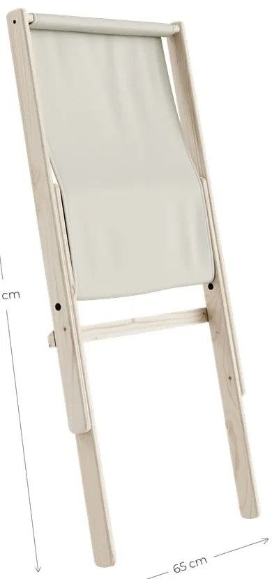 Fotel rozkładany Karup Design Boogie Raw/Wheat Beige