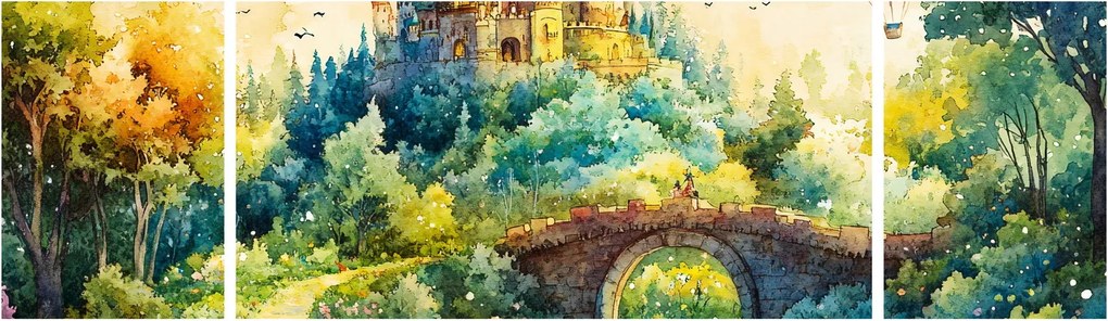 Obraz - Baśniowy zamek (170x50 cm)