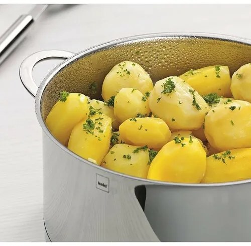 Kela Garnek do gotowania na parze ze stali nierdzewnej z pokrywką CAILIN, 20 cm