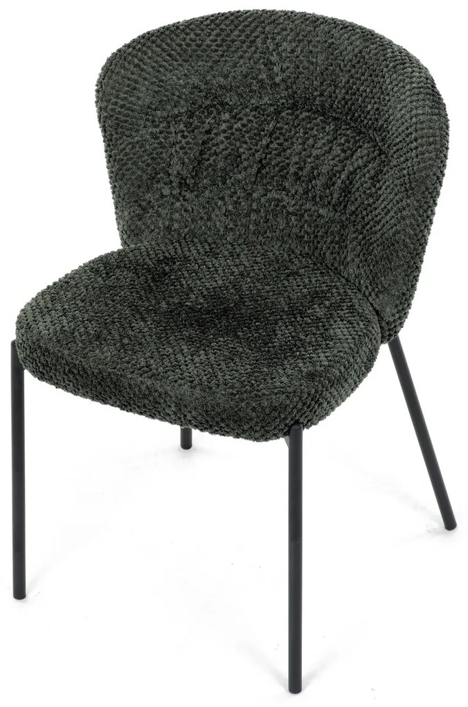 Zestaw krzeseł do jadalni Bouclé CT-W1077 GRN2, 4szt.