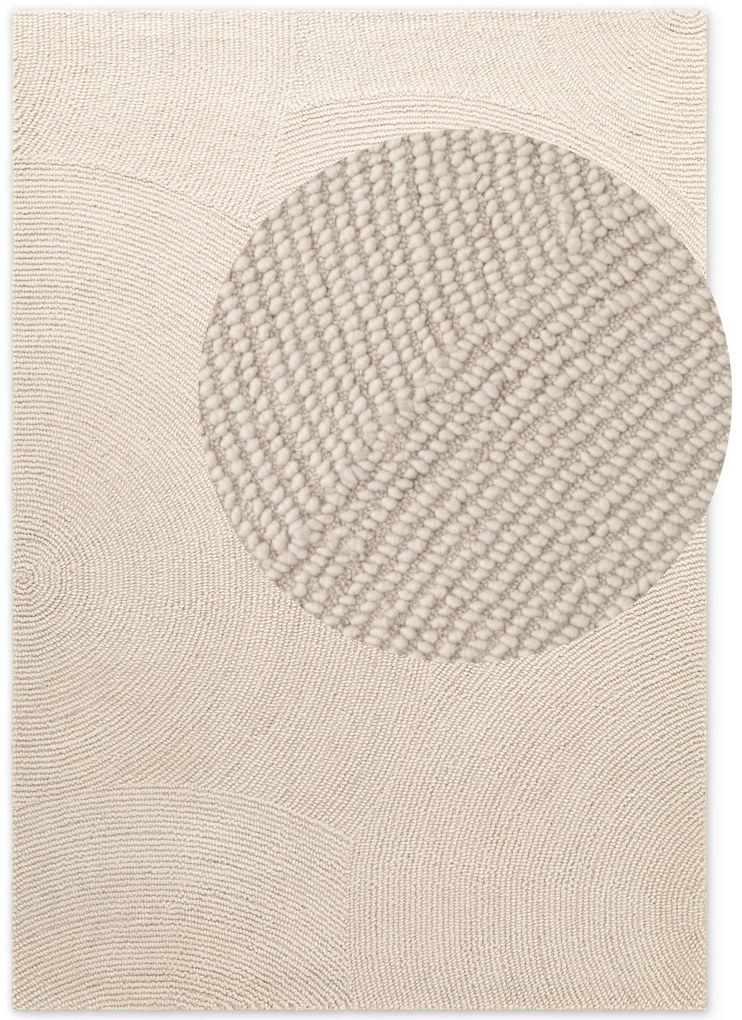Dywan wełniany Hanse Home Eleni kremowy 160 cm x 230 cm