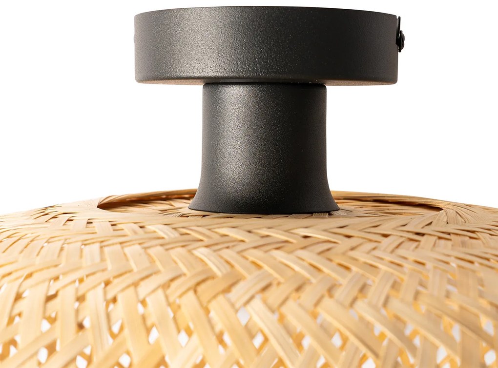 Orientalna lampa sufitowa bambusowa 40 cm - OstravaKolonialny Oswietlenie wewnetrzne