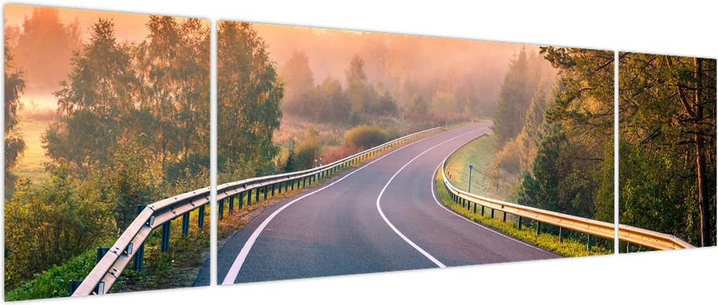 Obraz - Podróż o wschodzie słońca (170x50 cm)