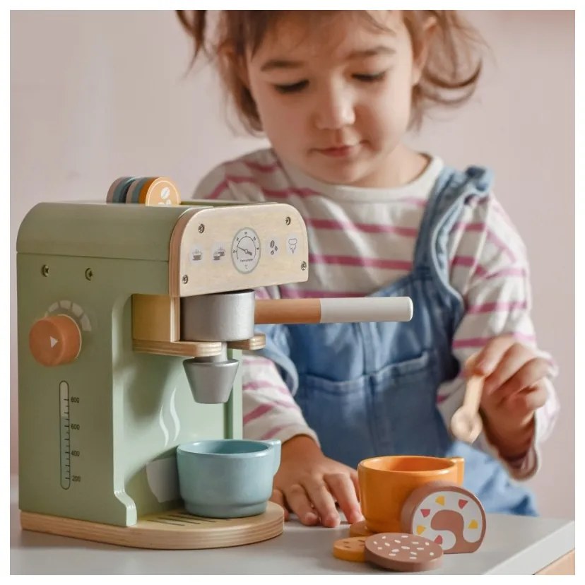 Woopie green drewniany ekspres do kawy 25 el cukiernia barista