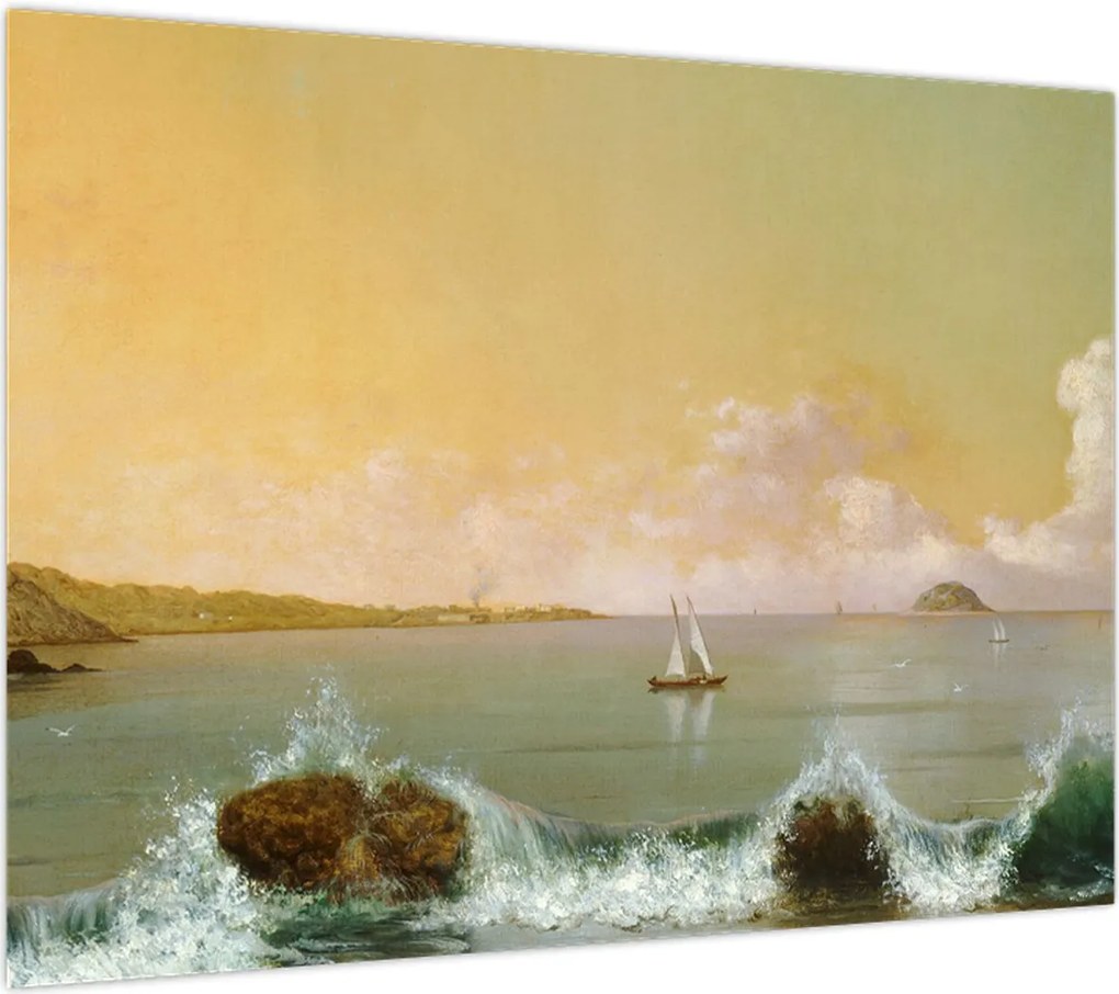 Obraz na szkle - Martin Johnson Heade, Rio de Janeiro Bay, reprodukcje (70x50 cm)