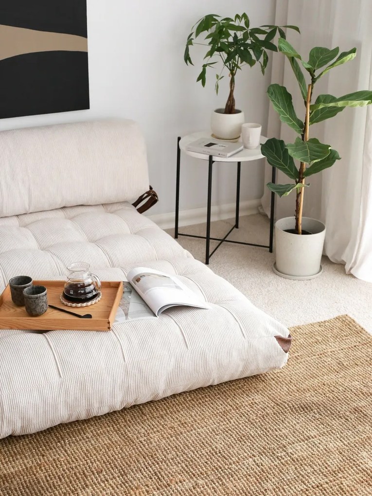 Sofa rozkładana Kadife 2 White