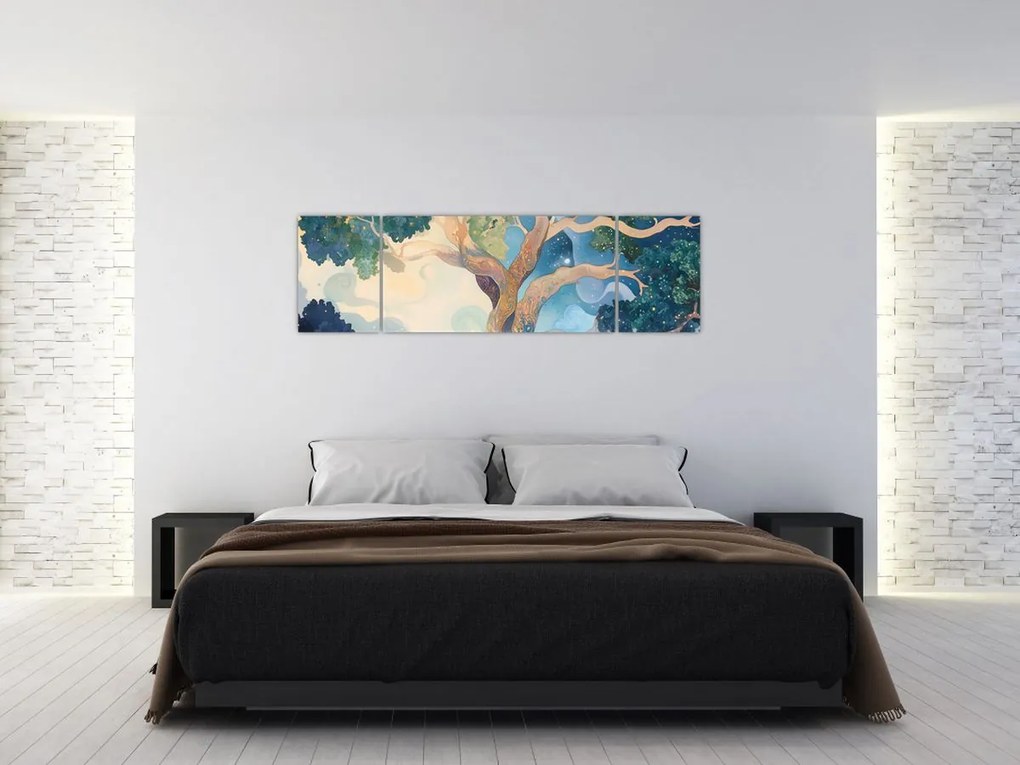 Obraz – Kosmiczne drzewo (170x50 cm)