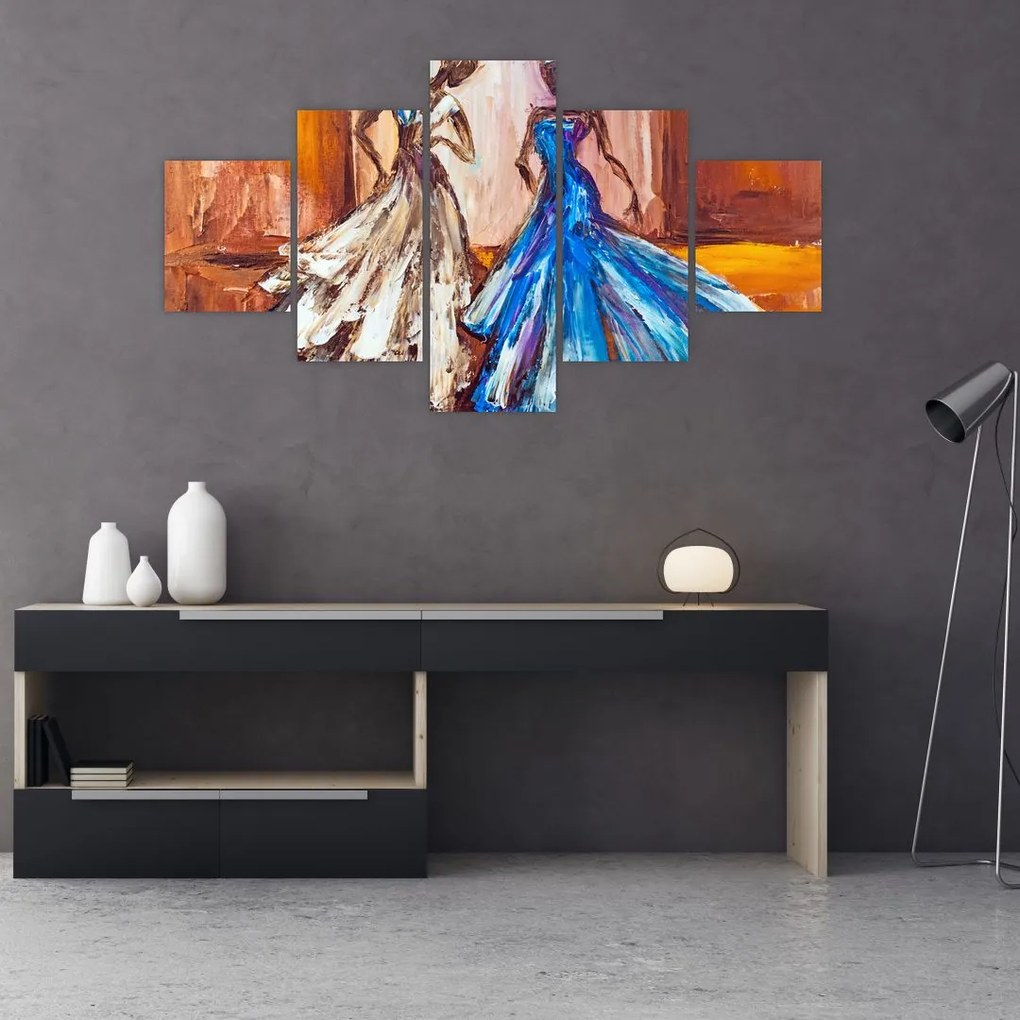 Obraz - tancerz, obraz olejny (125x70 cm)