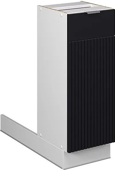 Wyspa kuchenna czarne paski 30x70x82 fame-line