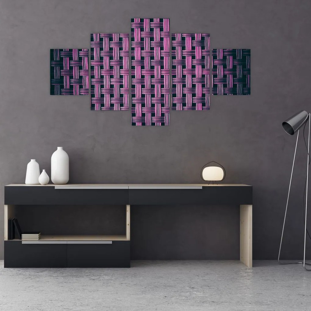 Obraz fioletowej tekstury (125x70 cm)