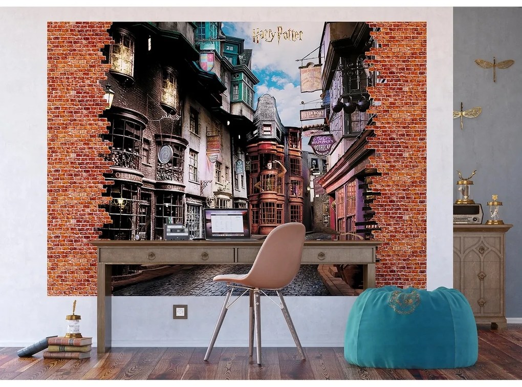 Fototapeta dla dzieci Harry Potter Diagon Alley252 x 182 cm, 4 części