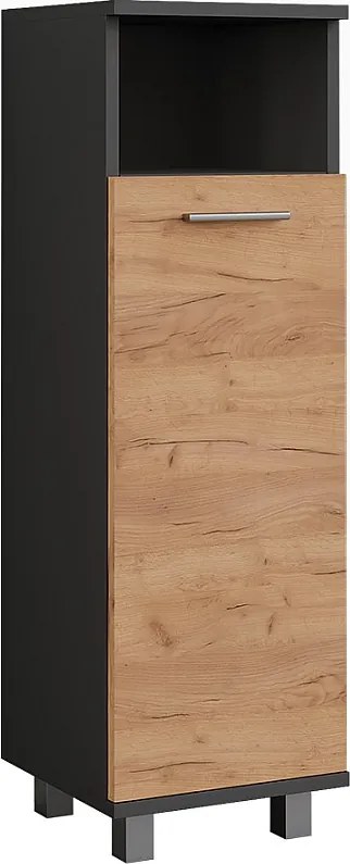 Szafka Midi złoty dąb power/antracyt 30.2x30x95 ilias