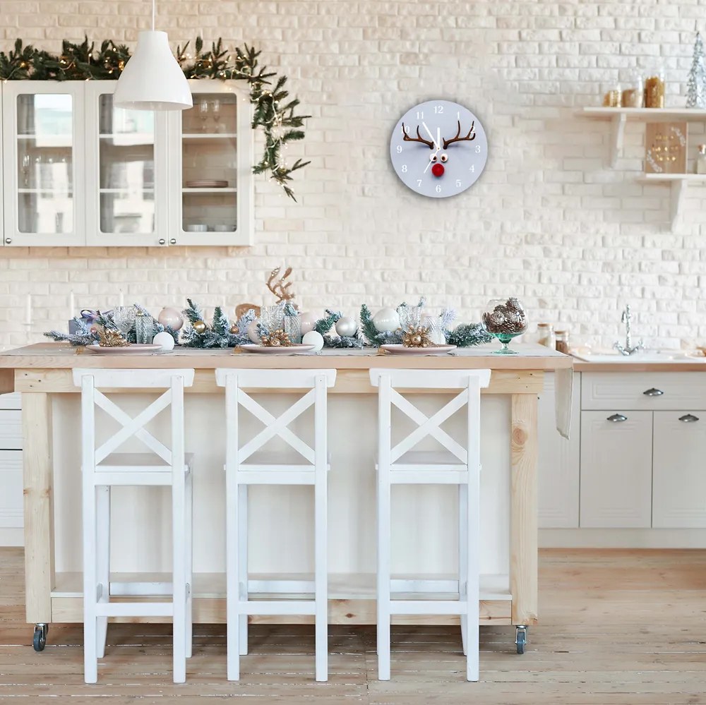 Zegar ścienny Renifer Rudolf Świeta