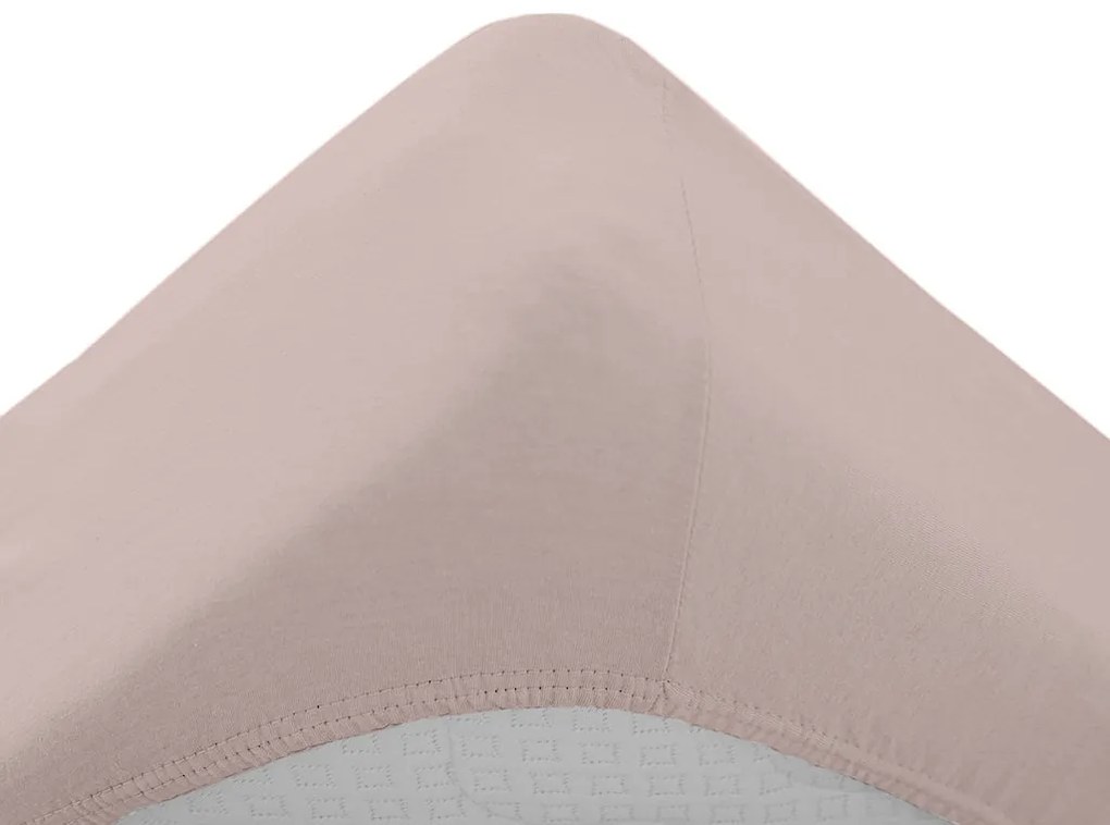 PrzytulneMieszkanie.pl Prześcieradło Jersey do łóżeczka 70x140 cm jasnoróżowe