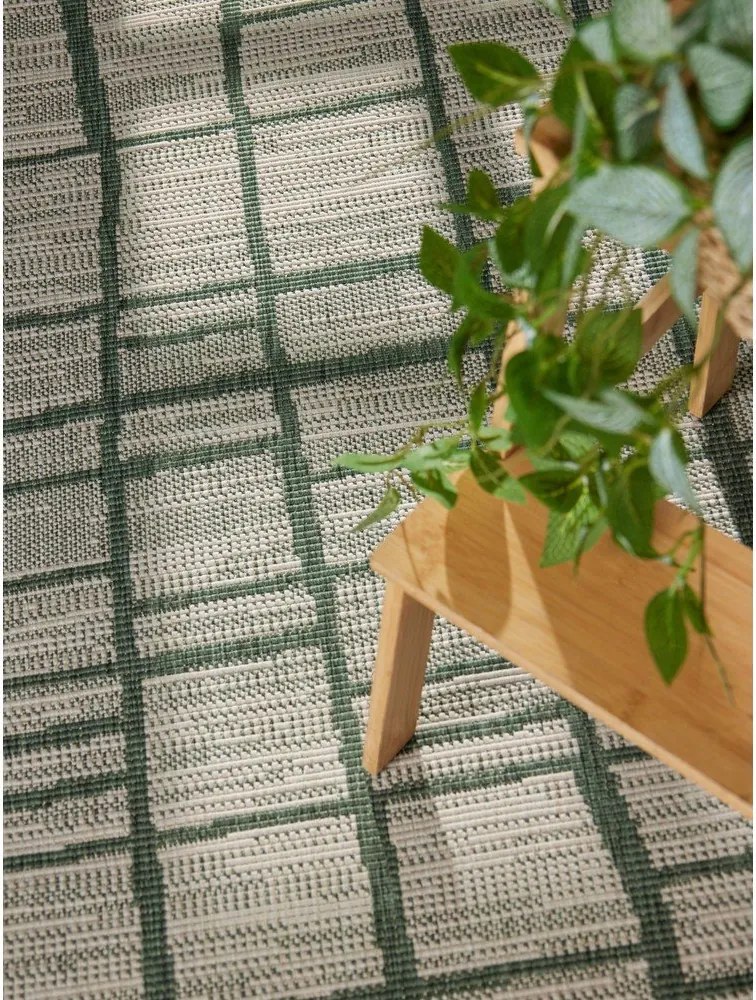 Zielony/kremowy okrągły dywan odpowiedni na zewnątrz ø 200 cm Haringey Crouch – Ted Baker