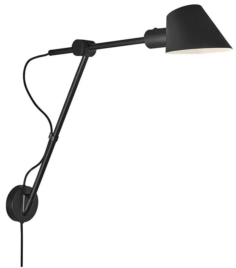 Nordlux - Lampa ścienna STAY 1xE27/60W/230V czarna