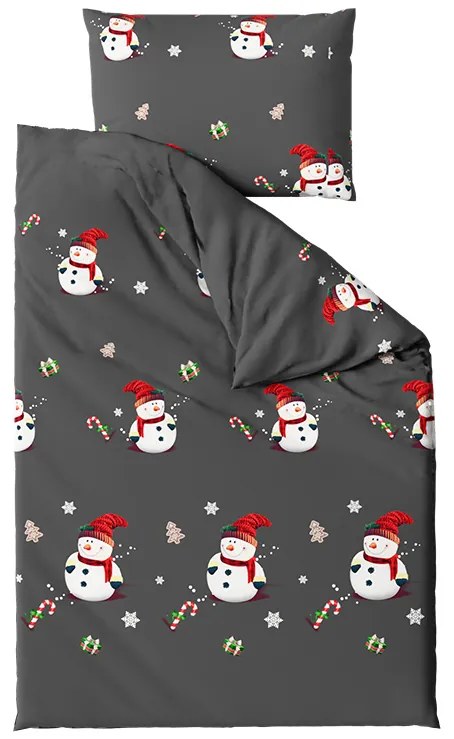 PrzytulneMieszkanie.pl PrzytulneMieszkanie.pl Pościel z mikrofibry BIAŁY BAŁWAN czarna Rozmiar pościeli: 70 x 80 cm | 140 x 200 cm