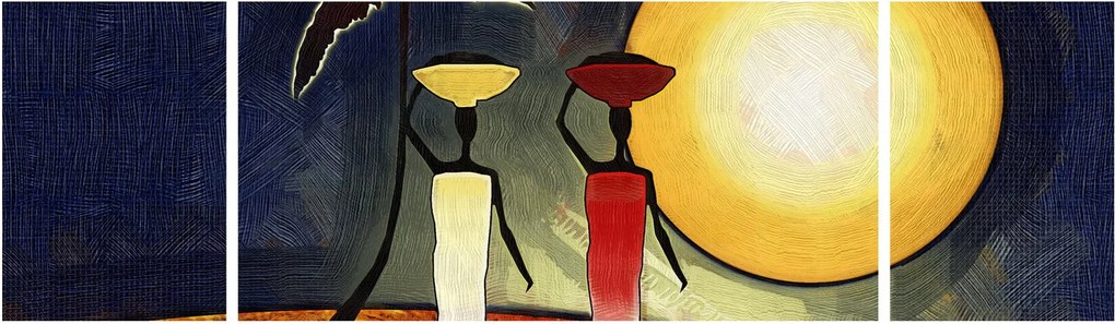 Obraz starożytnego obrazu (170x50 cm)